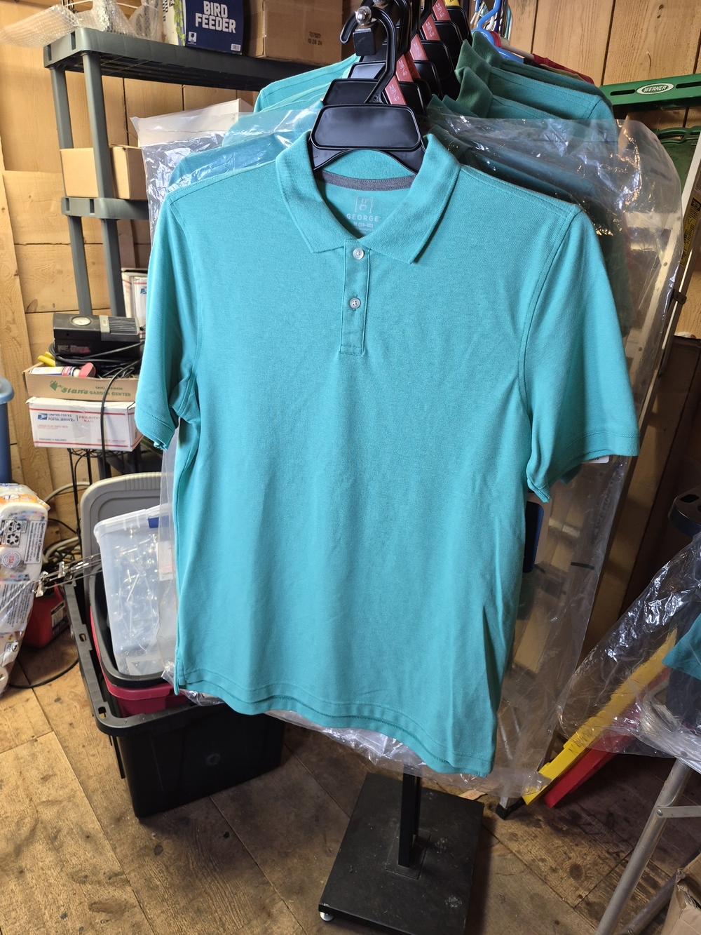 George Teal Polo Shirt - Short Sleeve Bin 55